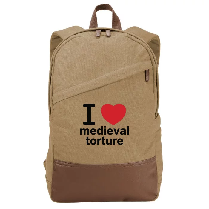 I Love Medieval Torture Cotton Canvas Backpack