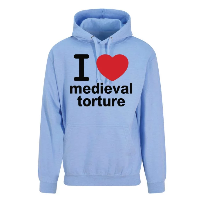 I Love Medieval Torture Unisex Surf Hoodie