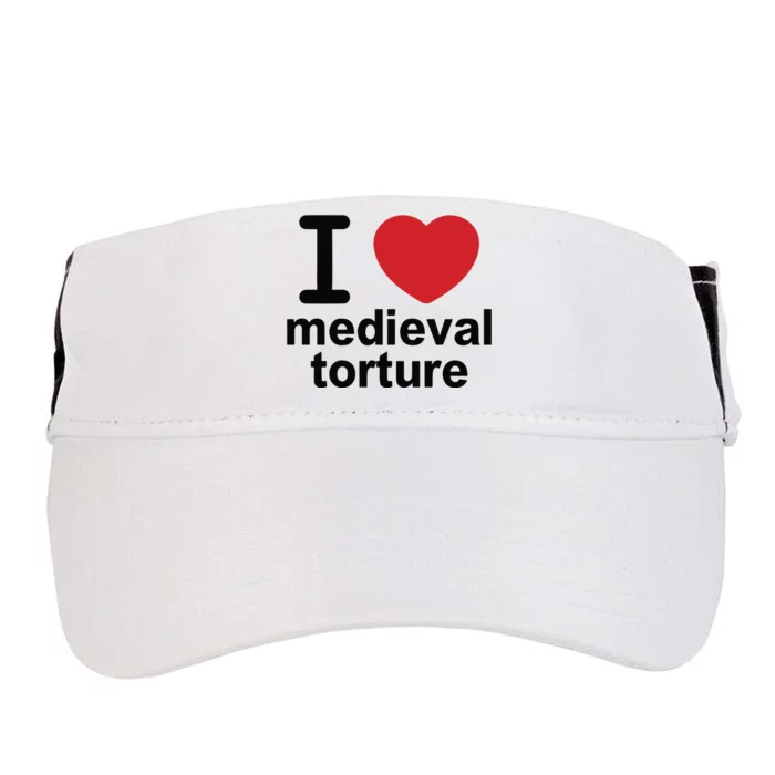 I Love Medieval Torture Adult Drive Performance Visor