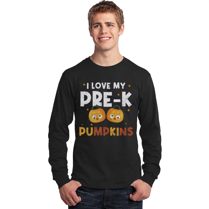 I Love My PreK Pumpkins Happy Halloween Long Sleeve Shirt