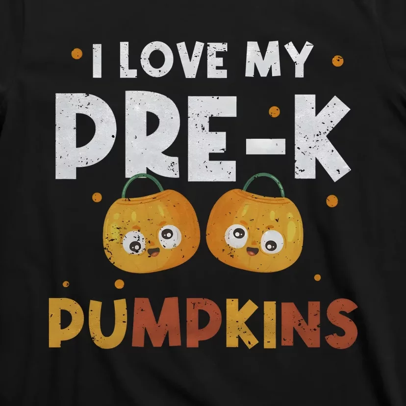 I Love My PreK Pumpkins Happy Halloween T-Shirt