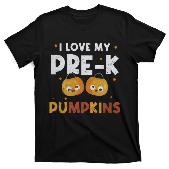 I Love My PreK Pumpkins Happy Halloween T-Shirt