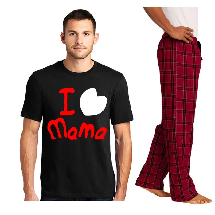 I Love Mama Gift Easy Going Fashion Cute Gift Pajama Set