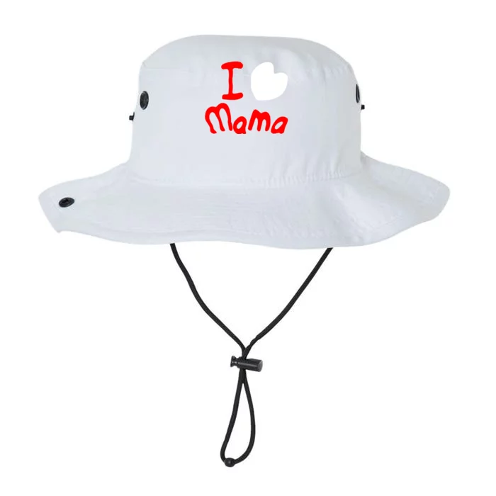 I Love Mama Gift Easy Going Fashion Cute Gift Legacy Cool Fit Booney Bucket Hat