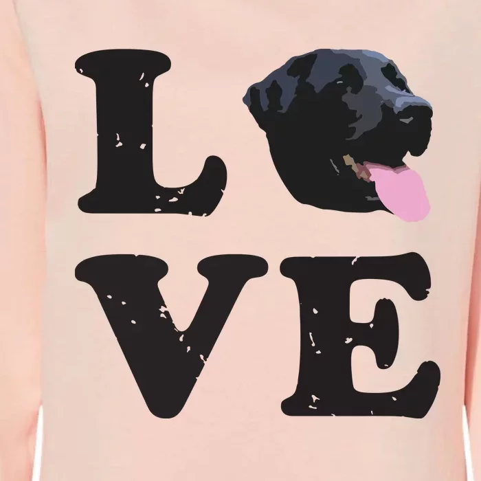 I Love My Black Lab Labrador Retriever Dog Tee Womens California Wash Sweatshirt