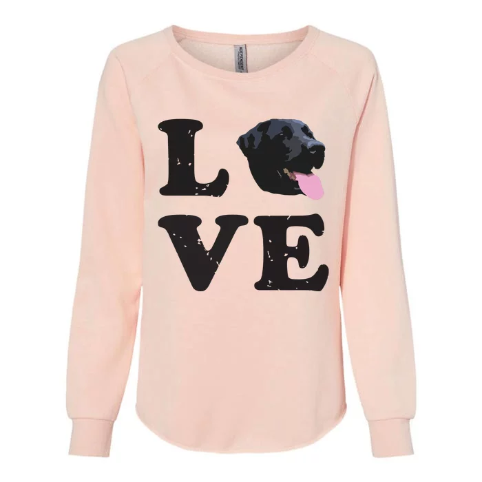 I Love My Black Lab Labrador Retriever Dog Tee Womens California Wash Sweatshirt