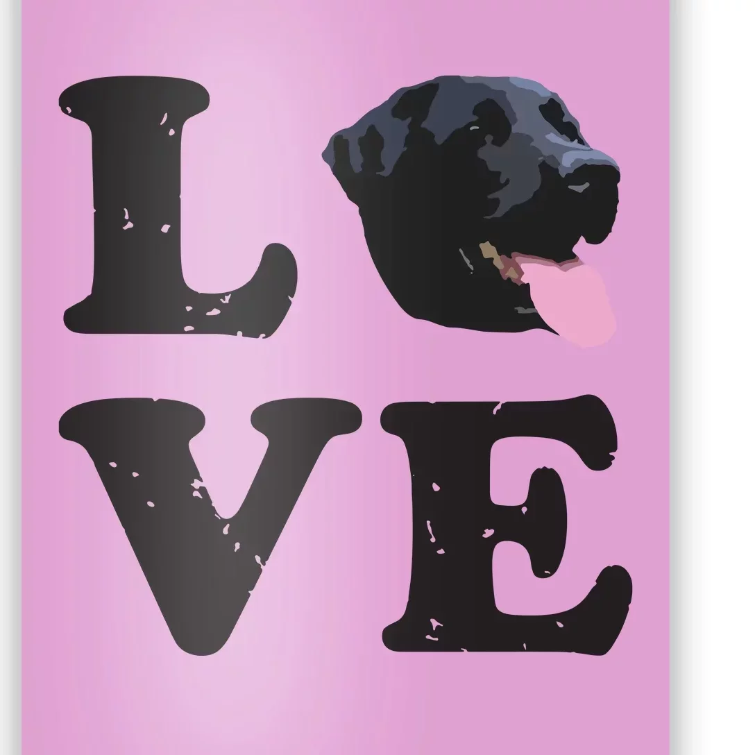 I Love My Black Lab Labrador Retriever Dog Tee Poster