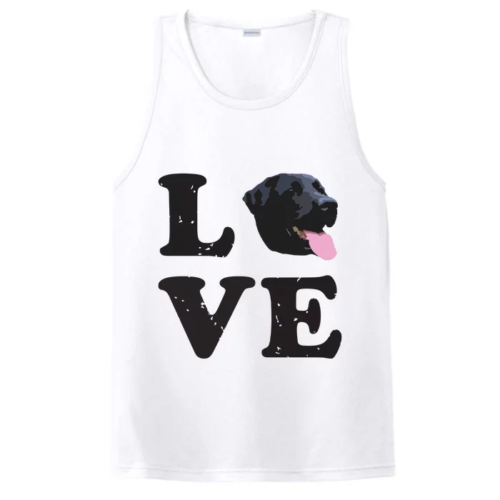 I Love My Black Lab Labrador Retriever Dog Tee Performance Tank