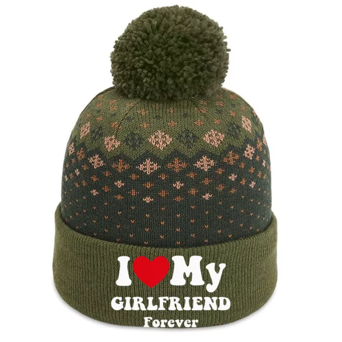 I Love My Girlfriend The Baniff Cuffed Pom Beanie