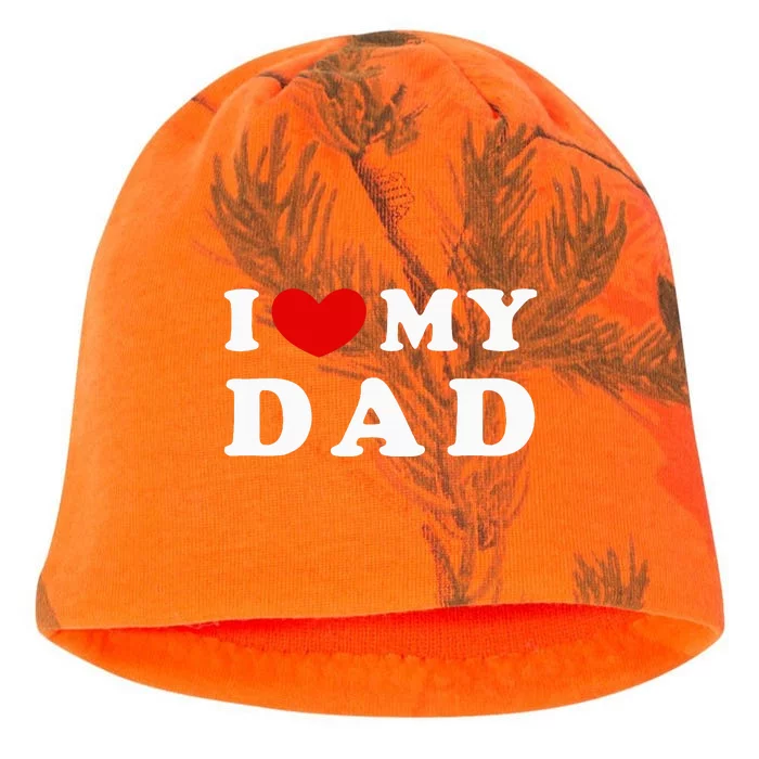 I Love My Dad Kati - Camo Knit Beanie