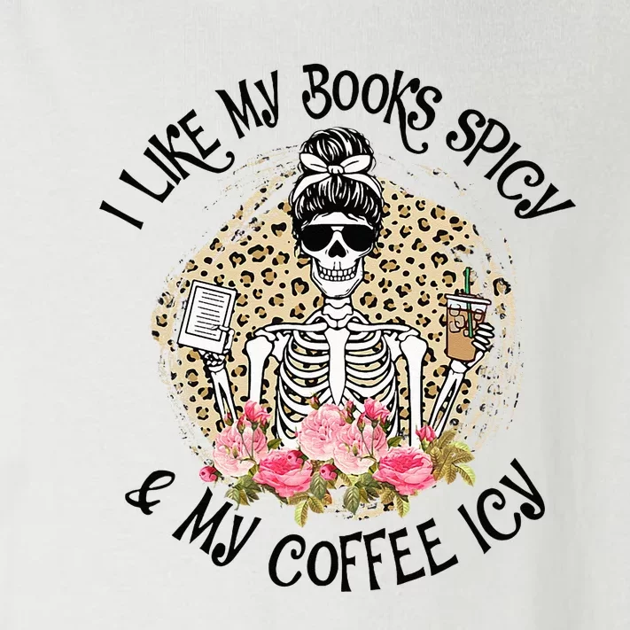 I Like My Books Spicy & My Coffee Icy Reader Reading Bookish Toddler Long Sleeve Shirt