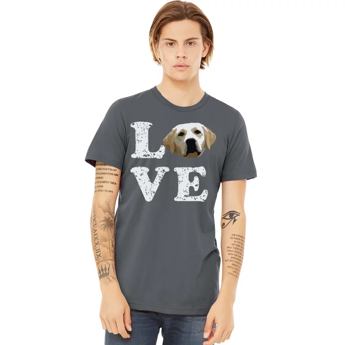 I Love My Yellow Lab Labrador Retriever Dog Tee Premium T-Shirt