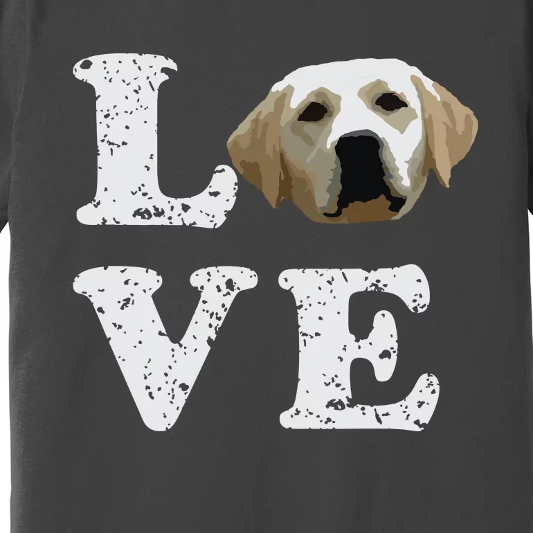 I Love My Yellow Lab Labrador Retriever Dog Tee Premium T-Shirt