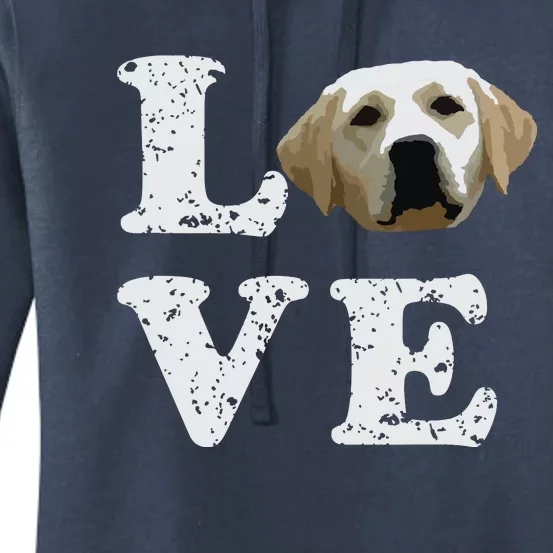 I Love My Yellow Lab Labrador Retriever Dog Tee Women's Pullover Hoodie