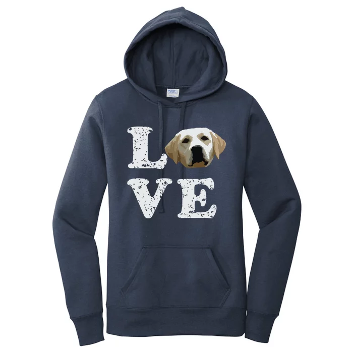 I Love My Yellow Lab Labrador Retriever Dog Tee Women's Pullover Hoodie