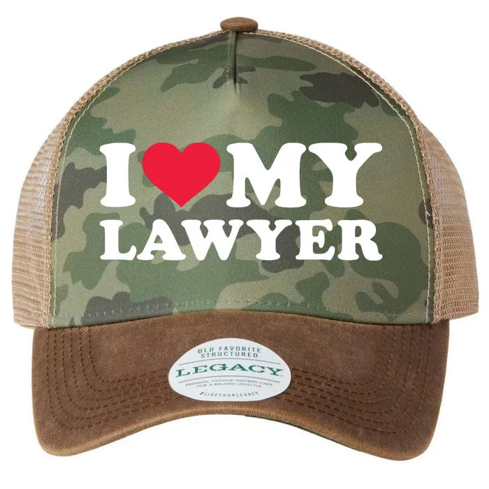 I Love My Lawyer Legacy Tie Dye Trucker Hat