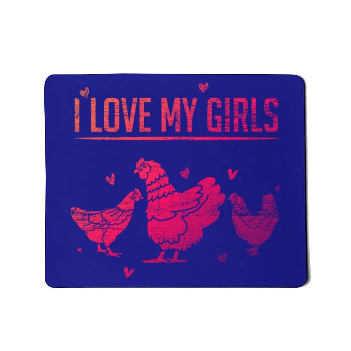 I Love My Farmer Chicken Meaningful Gift Mousepad