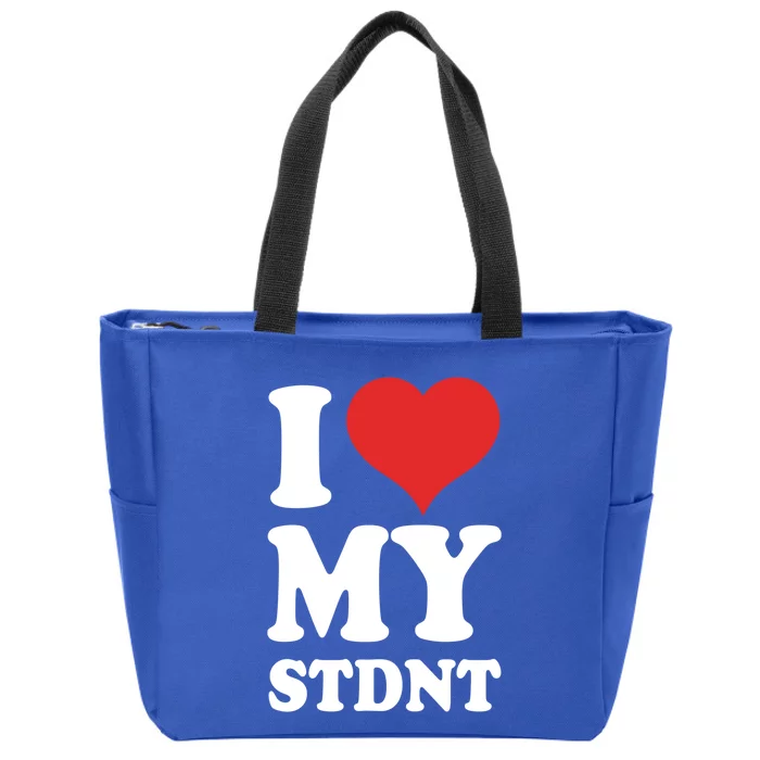 I Love My Students Gift Zip Tote Bag