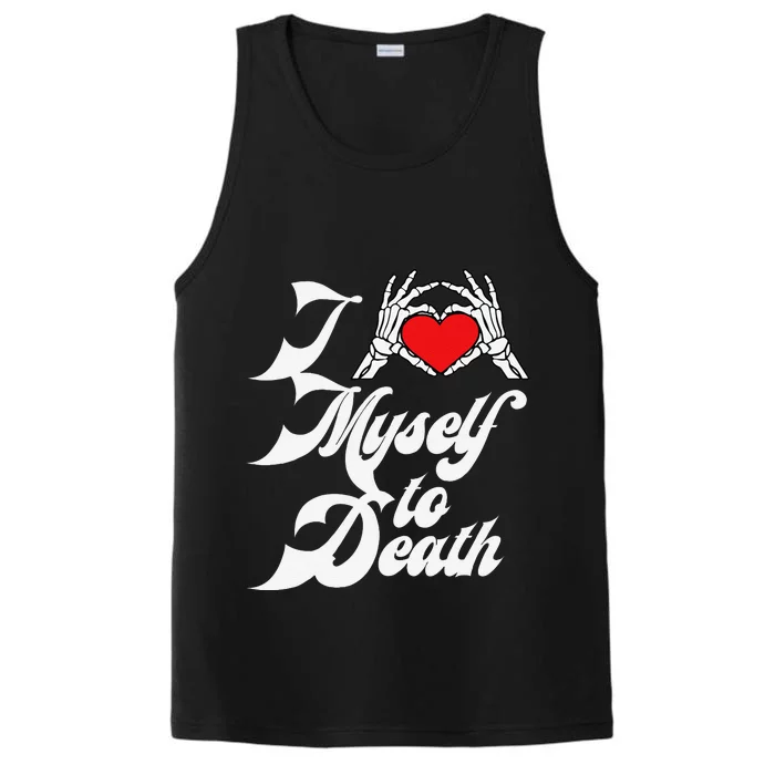 I Love Myself To Death I Heart Myself To Death Performance Tank