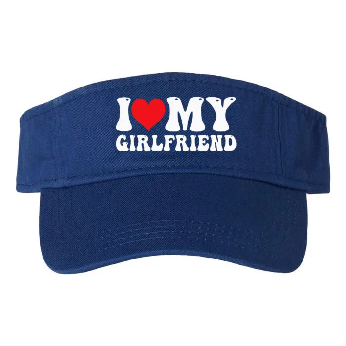 I Love My Girlfriend I Heart My Girlfriend GF Valucap Bio-Washed Visor