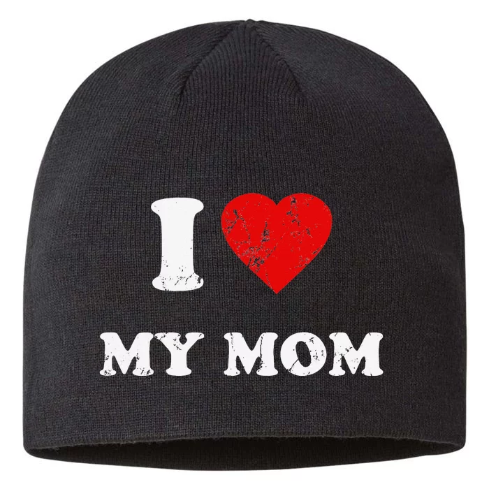 I Love My Mom 8 1/2in Sustainable Knit Beanie