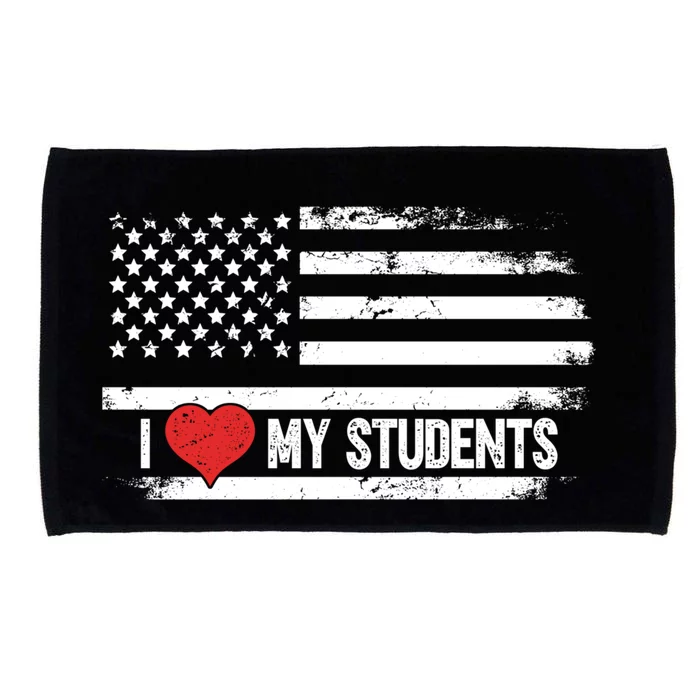 I Love My Students Cool Gift Microfiber Hand Towel