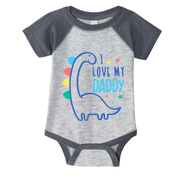 I Love My Daddy Dinosaur Infant Baby Jersey Bodysuit