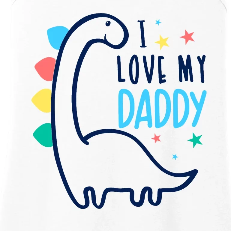 I Love My Daddy Dinosaur Ladies Essential Tank