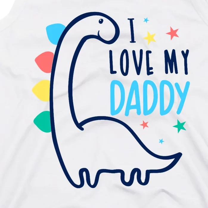 I Love My Daddy Dinosaur Tank Top