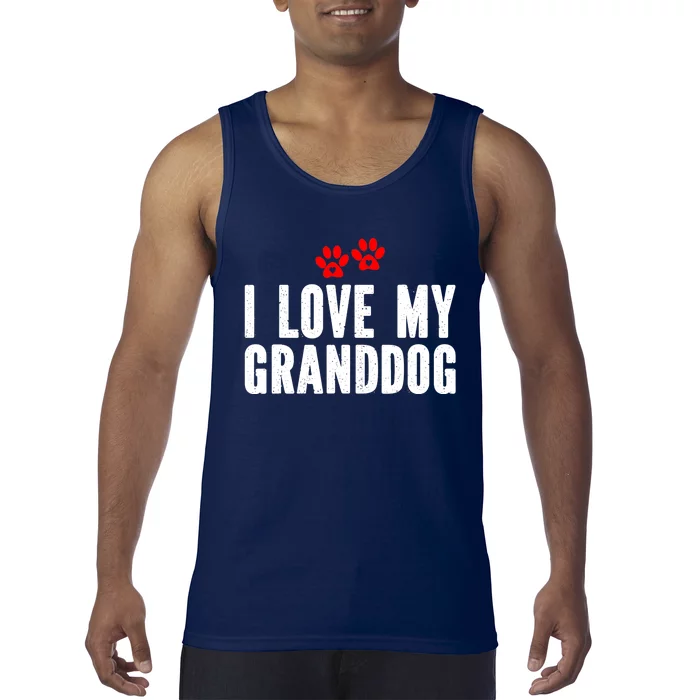 I Love My Granddog Tank Top