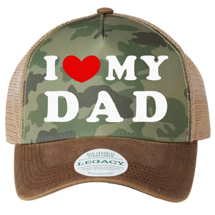 I Love My Dad Legacy Tie Dye Trucker Hat