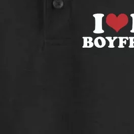 I Love My Boyfriend Dry Zone Grid Performance Polo