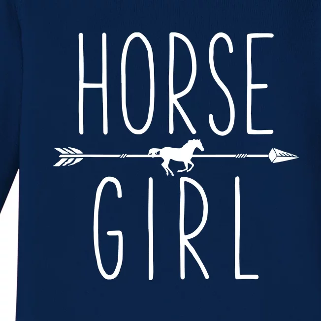 I Love My Horses Equestrian Horseback Riding Baby Long Sleeve Bodysuit