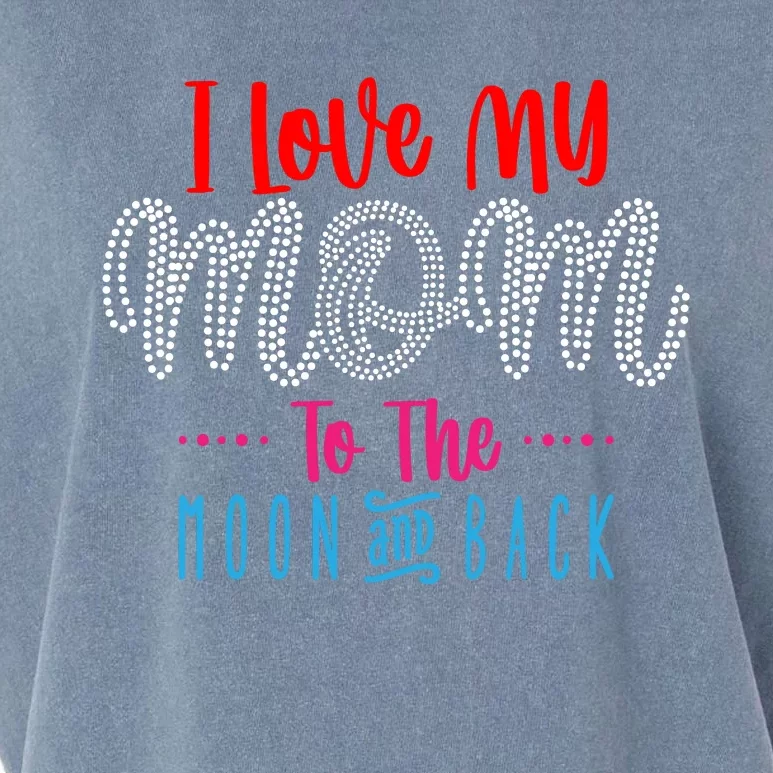 I Love My Mom To The Moon And Back Garment-Dyed Women's Muscle Tee