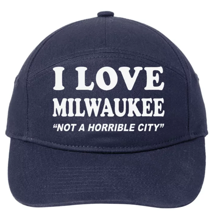 I Love Milwaukee Wisconsin 7-Panel Snapback Hat