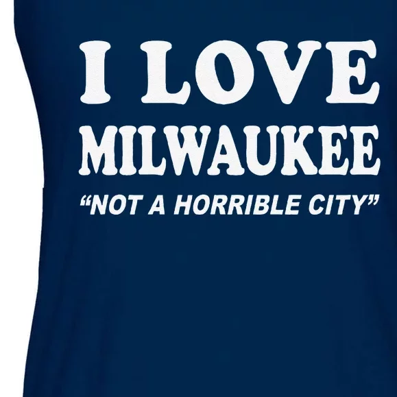 I Love Milwaukee Wisconsin Ladies Essential Flowy Tank