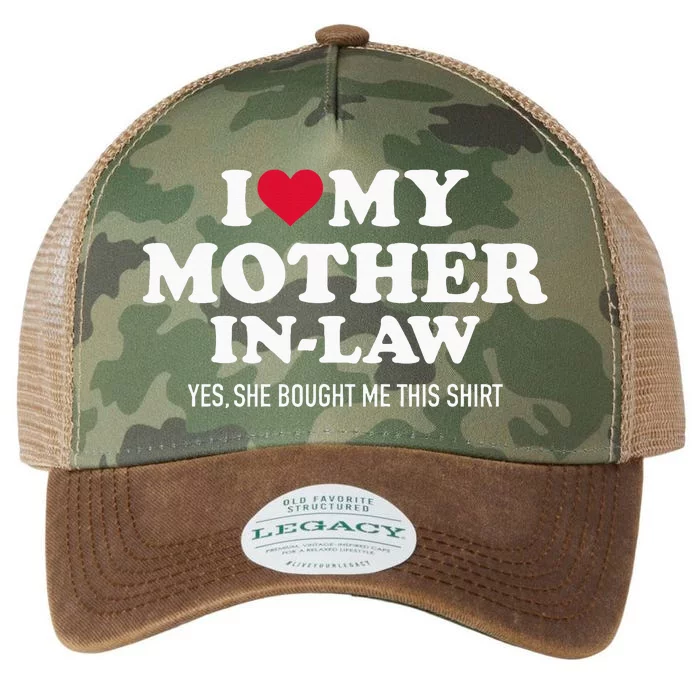 I Love My Mother In Law For Son In Law Legacy Tie Dye Trucker Hat