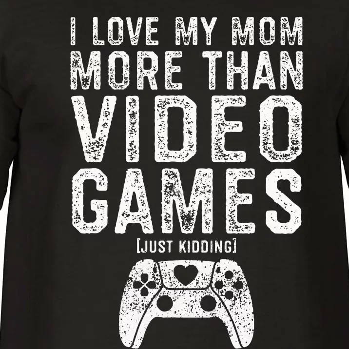 I Love My Mom Video Gamer Valentines Day Gift Kids Comfort Colors T-Shirt