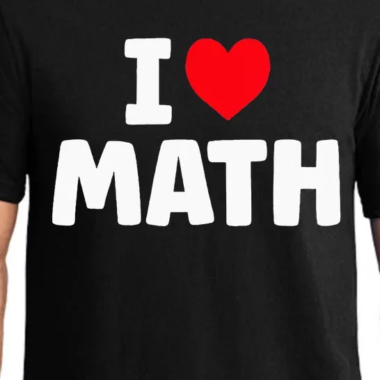 I Love Math I Heart Math Lover Mathematics Pajama Set