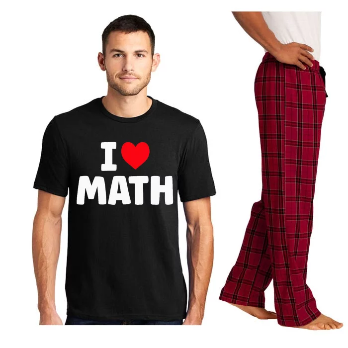 I Love Math I Heart Math Lover Mathematics Pajama Set