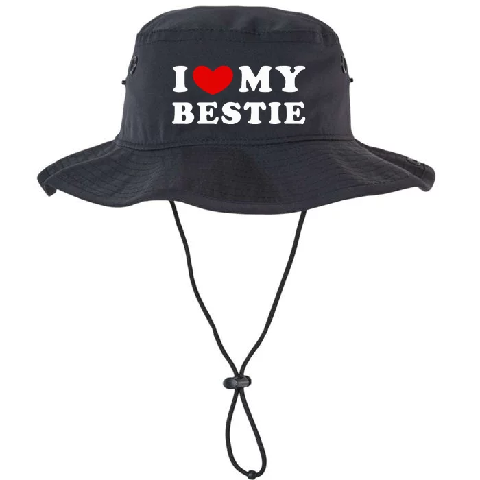 I Love My Bestie I Heart My Bestie Legacy Cool Fit Booney Bucket Hat