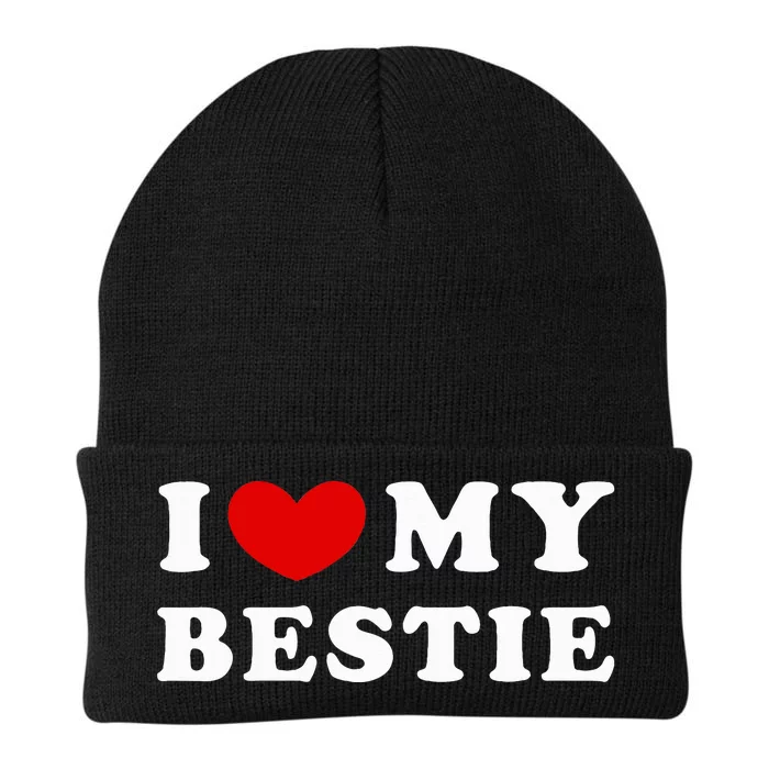 I Love My Bestie I Heart My Bestie Knit Cap Winter Beanie