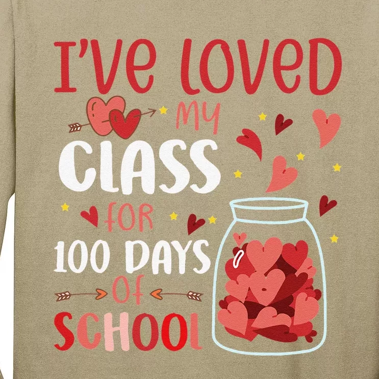 I've Loved My Class For 100 Days School Womens Teacher Tall Long Sleeve T-Shirt