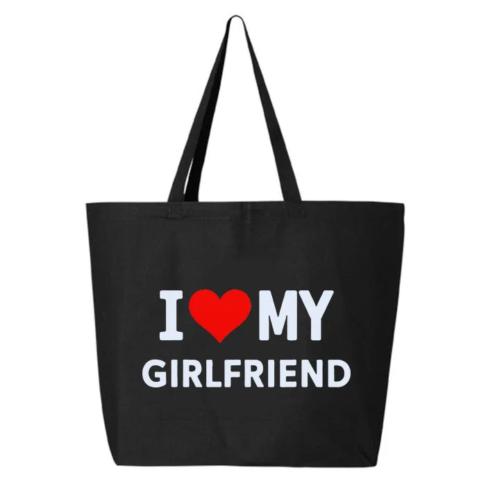 I Love My Hot Girlfriend I Heart My Hot Girlfriend Gf Couple 25L Jumbo Tote