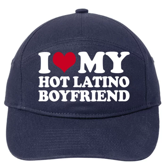 I Love My Hot Latino Friend Gift 7-Panel Snapback Hat