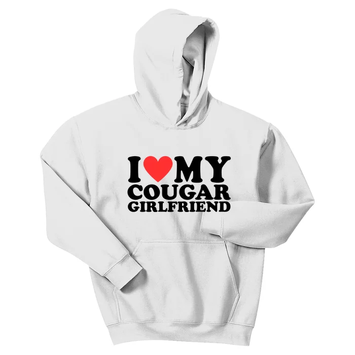 I Love My Cougar Girlfriend Funny Kids Hoodie