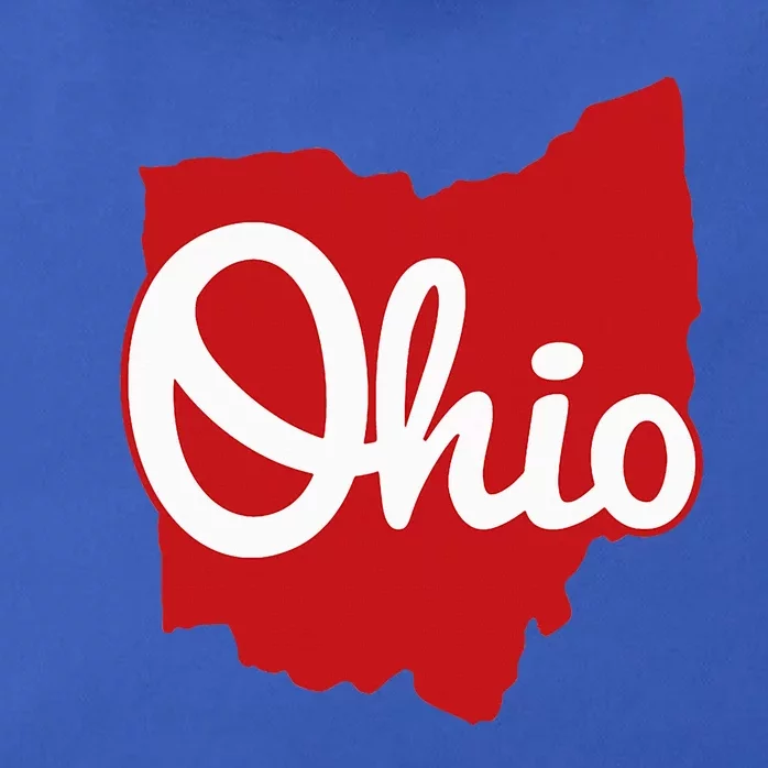 I Love My Ohio Home Script Ohio Zip Tote Bag