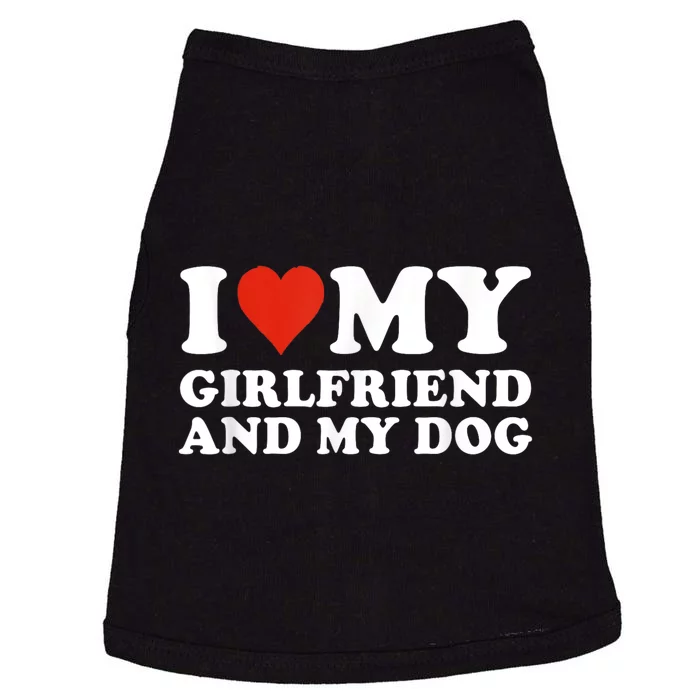 I Love My Girlfriend And My Dog Doggie Tank