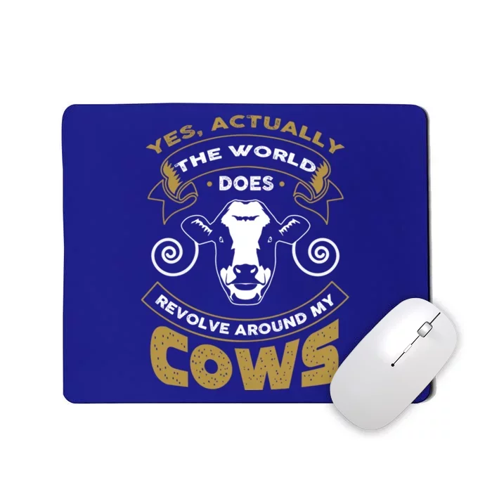 I Love My Cows Gift Funny Cows Gift Cute Gift Mousepad