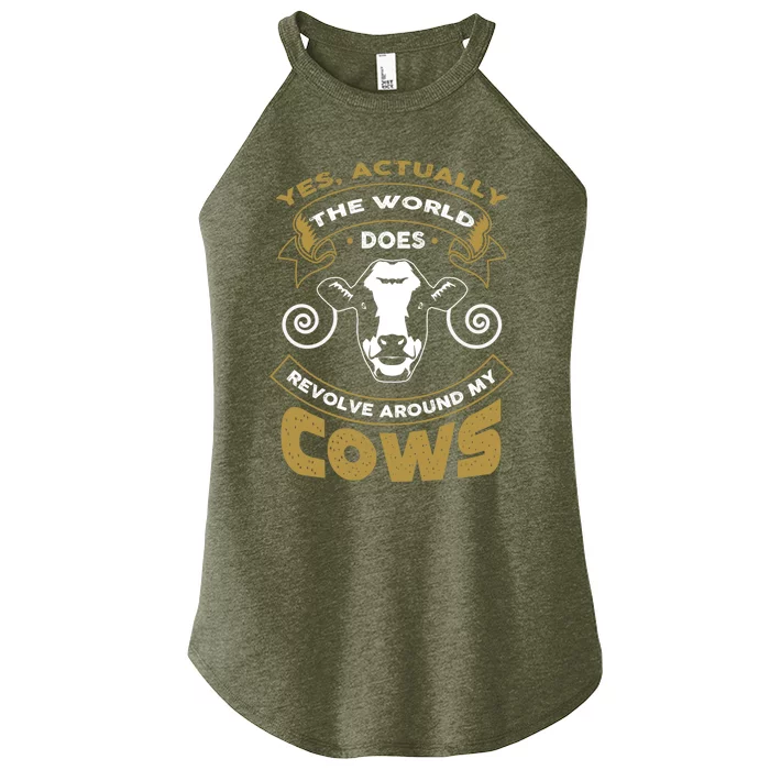 I Love My Cows Gift Funny Cows Gift Cute Gift Women’s Perfect Tri Rocker Tank